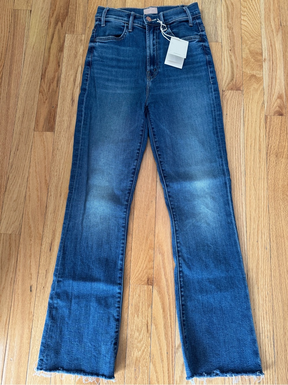 MOTHER The Hustler Ankle Fray Jeans-Healing Jar